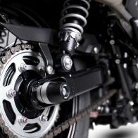 Protection de bras oscillant R&G pour Triumph Scrambler 900 23/Speed Twin 900 25-26/Speed Twin 1200 24-26