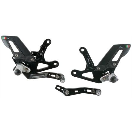 Commandes reculées Lightech avec cale-pieds rabattables pour Triumph Speed Triple 1200RR 26/1200RX 25-26