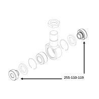 Entretoise de roulement 10.00x33.00mm 255-110-119 K-Tech pour amortisseur
