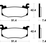 Plaquettes de frein Tecnium racing MTR512
