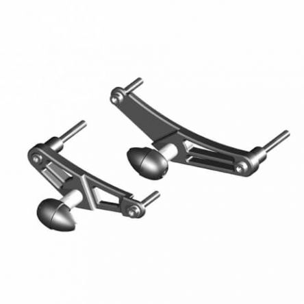 Tampons de protection GB Racing pour Triumph 675 Daytona 06-10/675 Daytona R 11-12/675 Street Triple 07-12